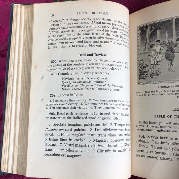1928 Vintage Book: Latin for Today First Year Course by Gray and Jenkins - Picture 9 of 10